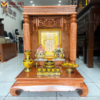 Bàn thờ thần tài hiện đại mẫu đồng tiền
