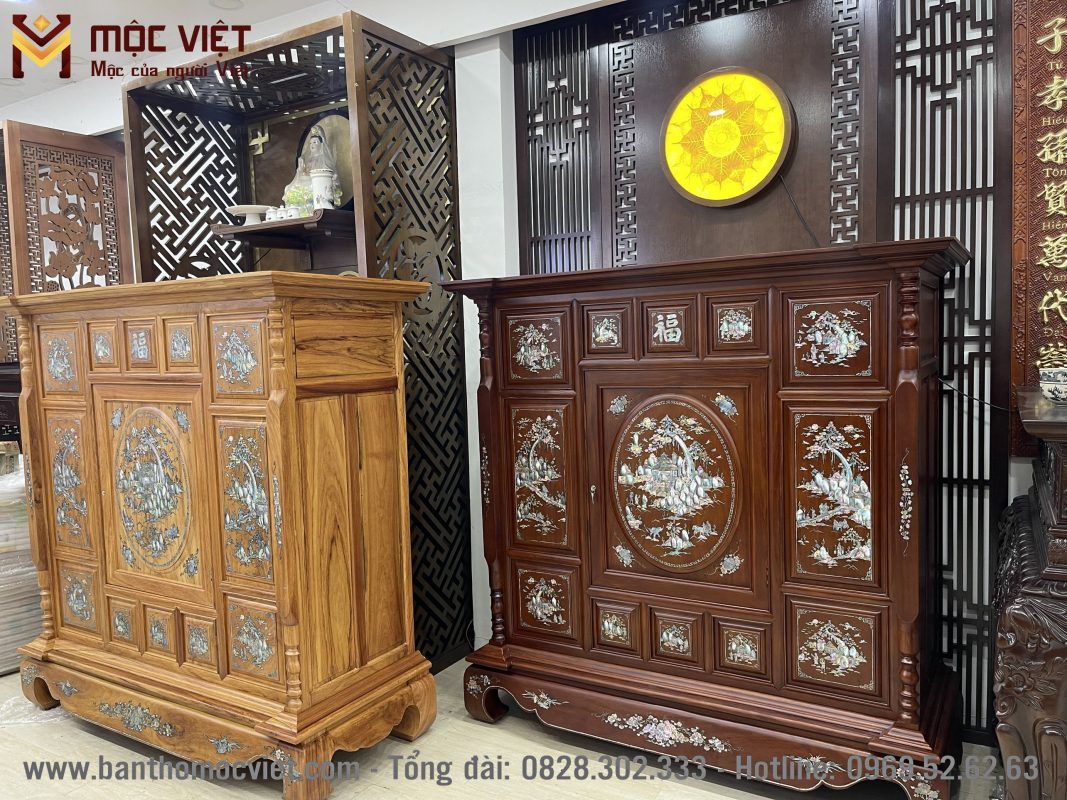 Những mẫu tủ thờ đẹp hiện đại có sẵn tại Mộc Việt