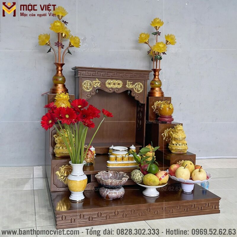 Combo thần tài hiện đại mẫu BTT-3017 20 mẫu bàn thờ thần tài được nhiều gia chủ tin dùng