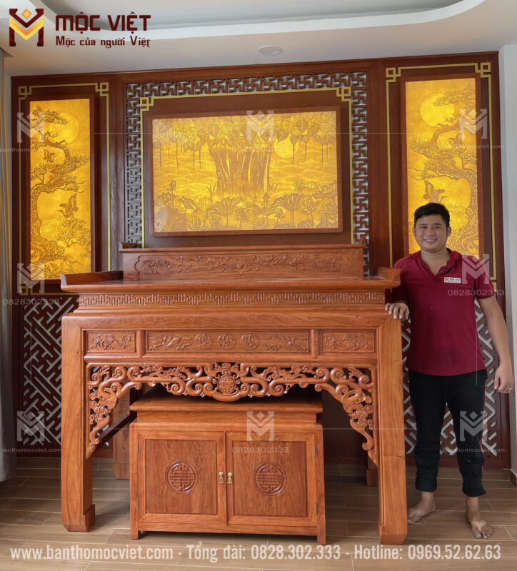 Mộc Việt thi công nội thất phòng thờ uy tín nhất trên thị trường hiện nay