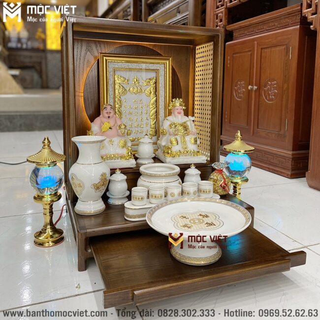 Với thiết kế hiện đại tăng nét thẩm mĩ cho không gian thờ cúng