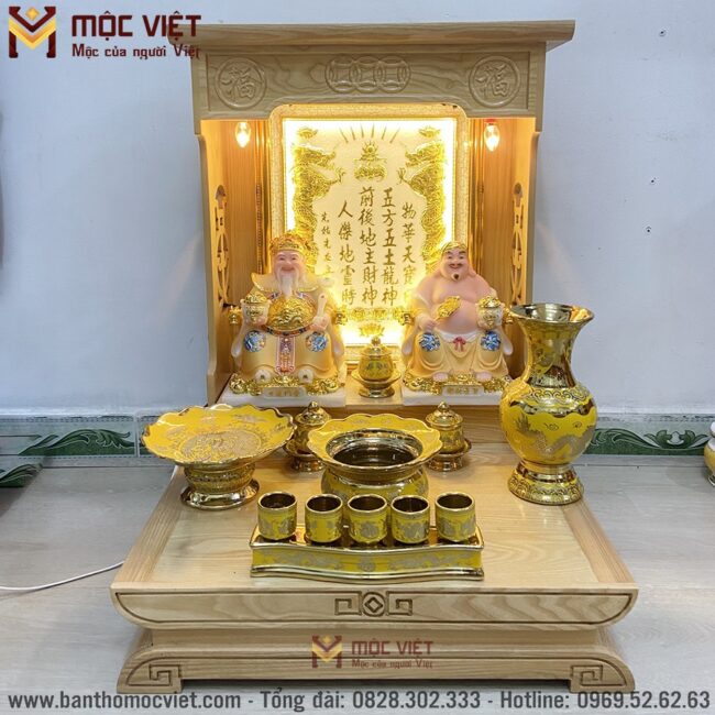 Bàn thờ hiện đại màu sáng đẹp