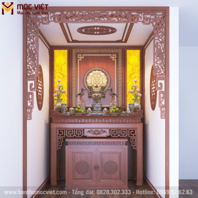 Bàn thờ gia tiên đẹp, hiện đại