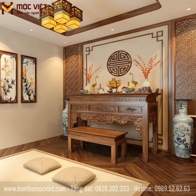 Mẫu bàn thờ như ý cát tường