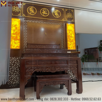 Mẫu bàn thờ tam cấp đẹp